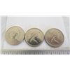Image 3 : 3X The Money - 1975,76,86 Canadian 1 dollar coins