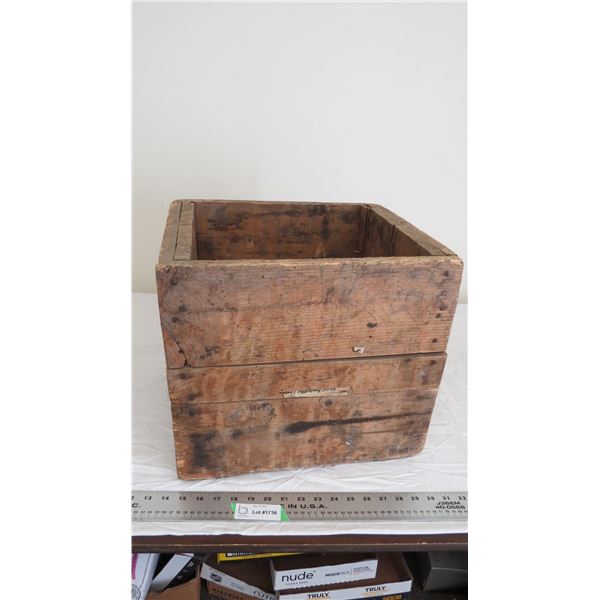 vintage wooden crate