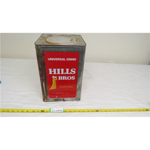 hills bros 20lb coffee tin