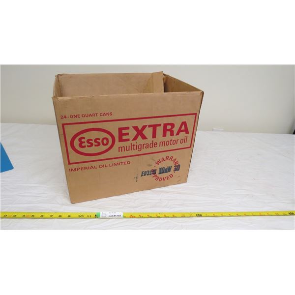 esso extra cardboard box (empty)