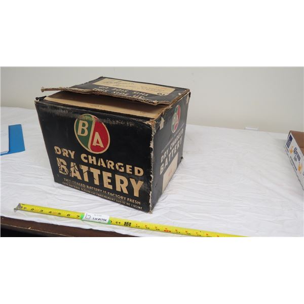 B/A Dry charged battery cardboard box (empty)