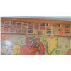 Image 3 : massey harris co - world map laminated onto table 22x22