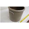 Image 2 : stoneware crock(no lid) 10" tall, 3 gallon TH gunther sheboygan - salt glaze side handles