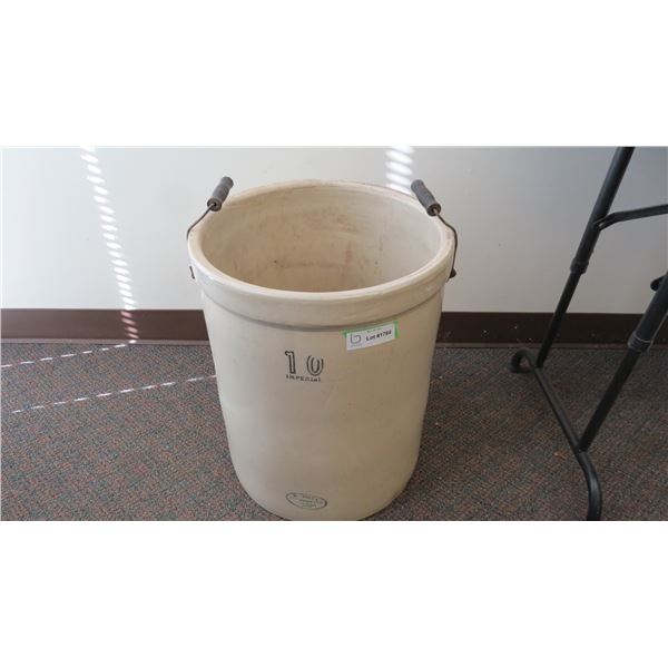 medalta potteries 10imp gal stoneware crock with handles