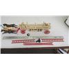Image 4 : Cast Iron fire truck with horse + driver - 28.5 long