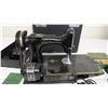 Image 5 : singer sewing machine featherweight (no?) in case with accessories + manual