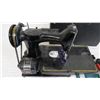 Image 2 : singer sewing machine featherweight (22K) in case with manual (incorrect manual for model)