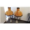 Image 1 : (2) vintage lamps with shades (41"tall)