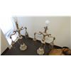 Image 5 : (2) vintage lamps with shades (41"tall)