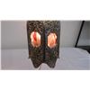 Image 9 : (2) vintage lamps with shades (41"tall)