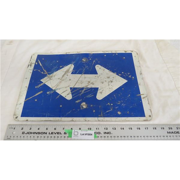 2way? aluminum sign - 12x17.75