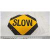 Image 3 : double sided stop, slow, aluminum sign - 17.75x17.75