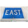 Image 1 : east aluminum sign - 11.75x17.75