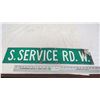 Image 1 : service road aluminum sign 6x30
