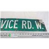 Image 3 : service road aluminum sign 6x30
