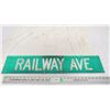 Image 1 : railware ave aluminum sign 6x30