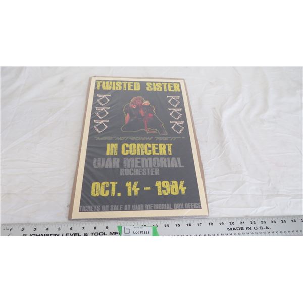 Twisted Sister print - 12x18