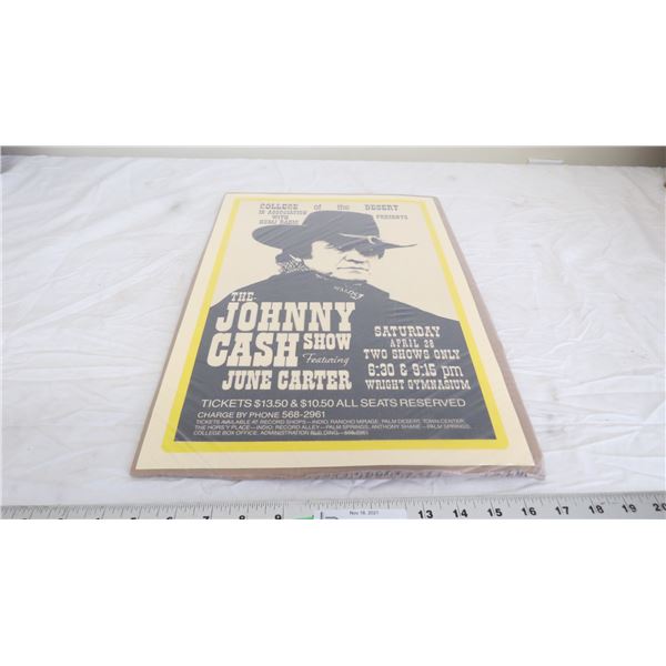 Johnny Cash Show print - 12x18