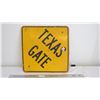 Image 1 : texas gate sign - 23.5 square