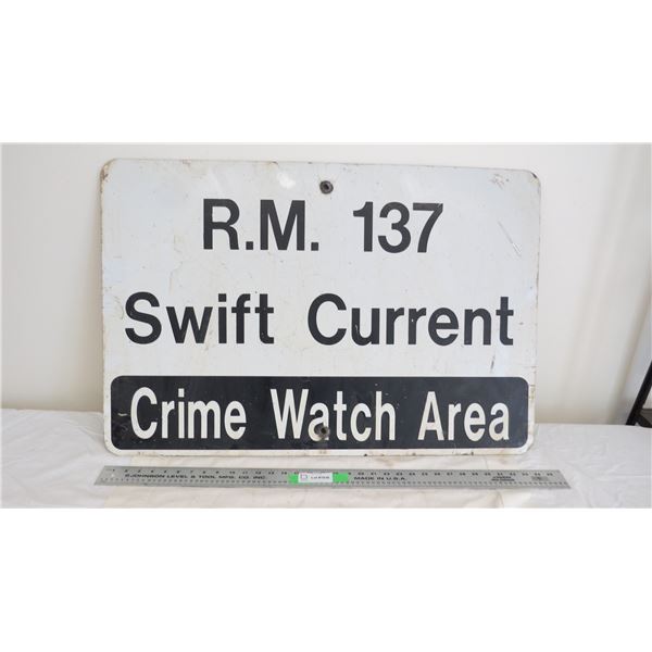 swift current RM sign - 23.5x35.5