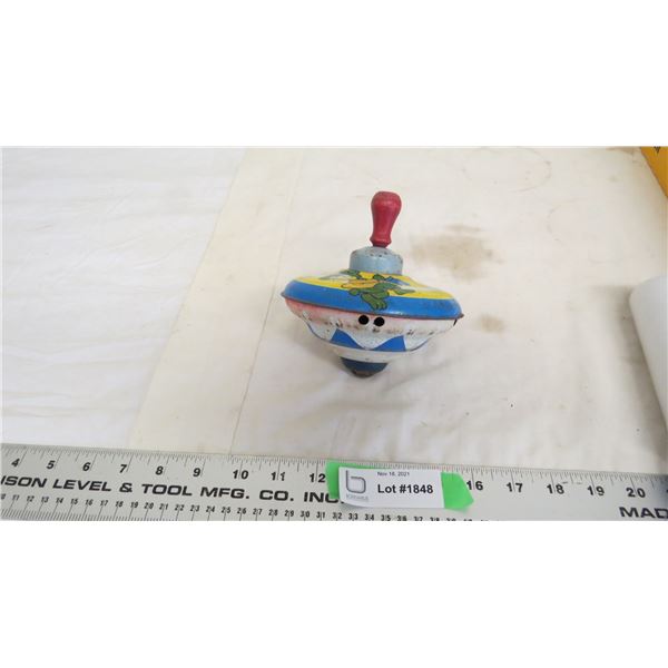 vintage spinning top toy