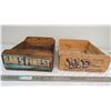 Image 2 : (2) wooden advertising crates