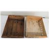 Image 3 : (2) wooden advertising crates