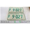 Image 1 : 1970 pair of sask license plates