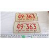 Image 1 : 1973 pair of sask license plates