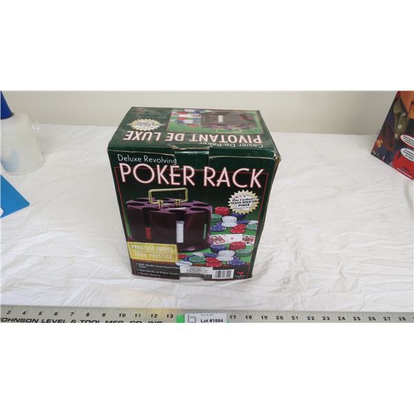 deluxe revolving poker rack (NIB)