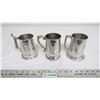 Image 1 : Genuine fine pewter beer steins (3)