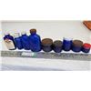 Image 1 : vintage cobalt blue bottles