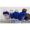 Image 2 : vintage cobalt blue bottles