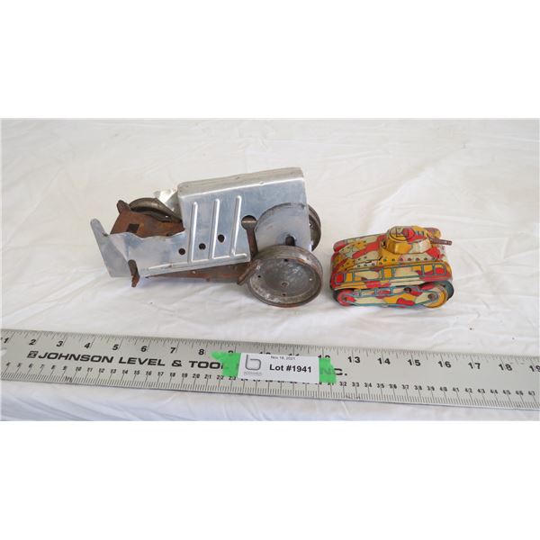 (2) tin wind ups (as is)