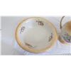 Image 2 : Ceramic Bowl + Pitcher (bowl has hairline crack, pitcher small chip)