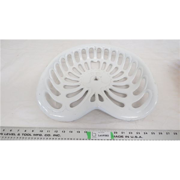 Cast Iron Seat Painted - stamped 79