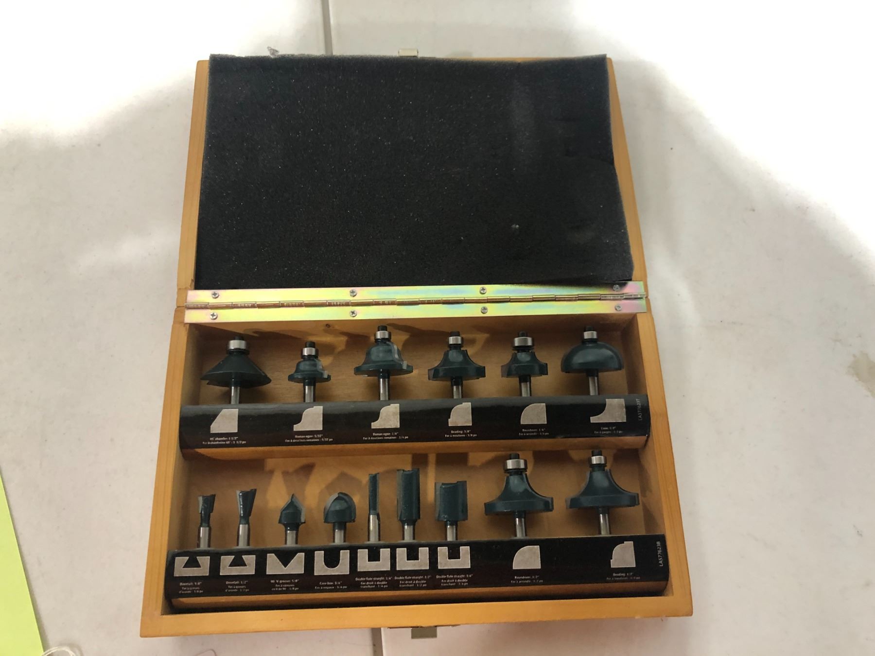 Mastercraft Router Bits Kit 15 Piece Router Bit Set - Mastercraft