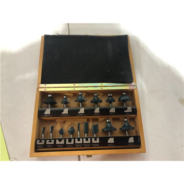 15 Piece Router Bit Set - Mastercraft