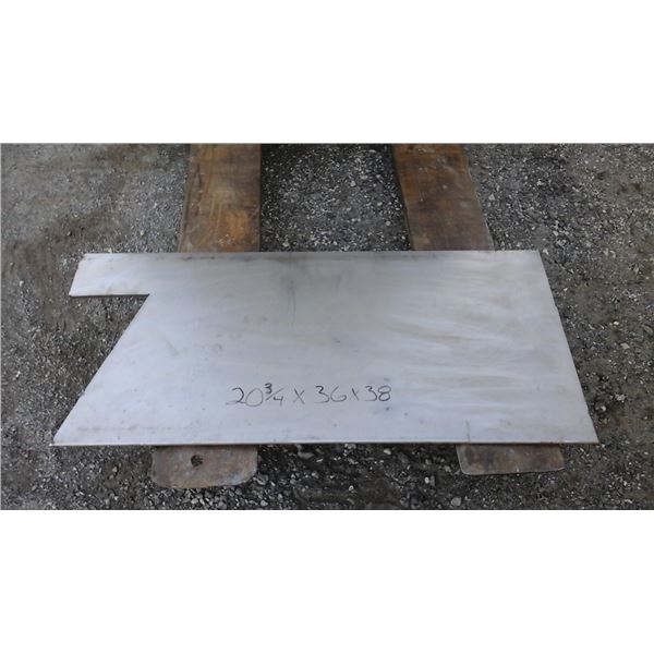 Plate stainless 409 20 3/4" x 36" x 3/8"