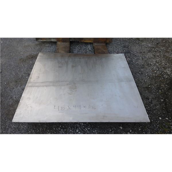 Plate stainless 409 48" x 49" x 3/16"