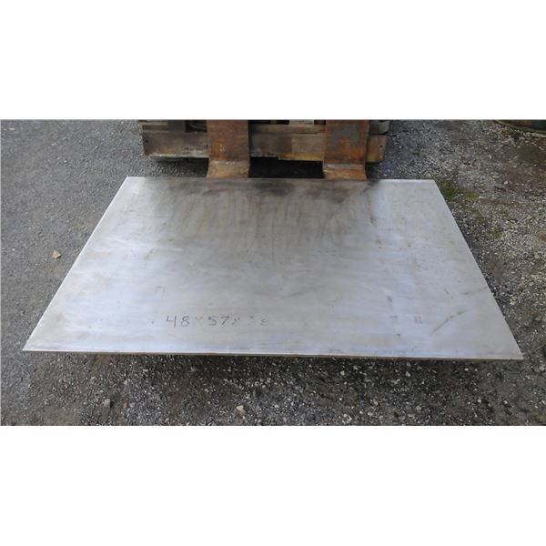 Plate stainless 409 48"x 57" x 3/8"