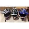 Image 1 : 3 BMX MOTOCROSS HELMETS