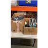 Image 1 : 2 BOXES OF TOOLS, FILTER BAGS AND NEW PASKAL ZIPPERS