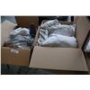 Image 3 : 3 BOXES OF MATTRESSES PROTECTORS, BEDSKIRTS AND PILLOWS