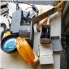 Image 2 : BOX OF TOOLS, 12V SPOTLIGHT LOGGER SPIKES AND MORE
