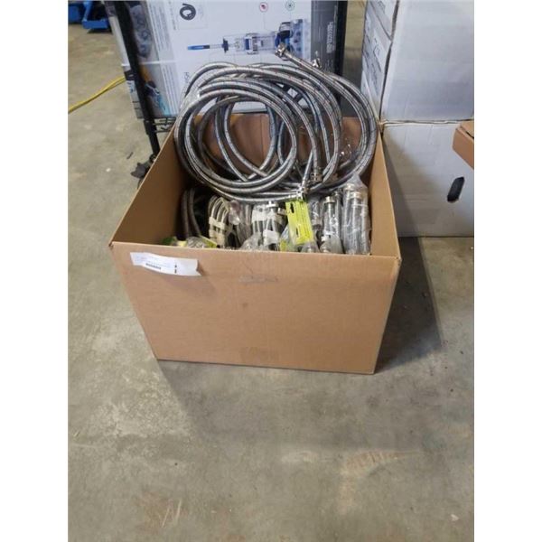 LOT OF AS NEW BRAIDED WASHER WATER HOSES