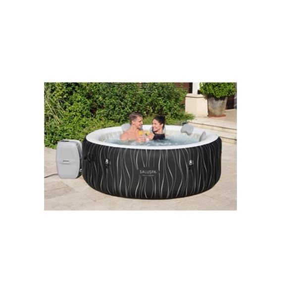 SaluSpa Hollywood AirJet Inflatable Hot Tub Spa 4-6 person - retail $399 USD - rolling bin not inclu