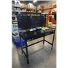 Image 1 : BLACK METAL MASTERCRAFT WORK BENCH WITH DRAWER - 4 FOOT WIDE 22 INCHES DEEP 5 FOOT TALL, COMES WITH 
