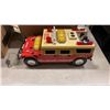 Image 2 : PLAYMOBIL HOCKEY GAME AND 2 TONKA TOYS - BULLDOZER AND FIRE RESCUE HUMMER