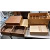 Image 1 : 6 WOOD CRATES, WINE CRATES